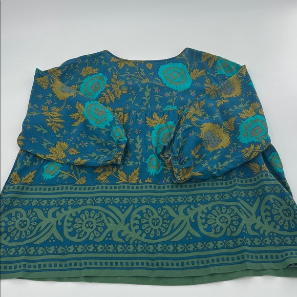 Natural Life Maribel Top boho lightweight floral peasant spring XL - Picture 9 of 10